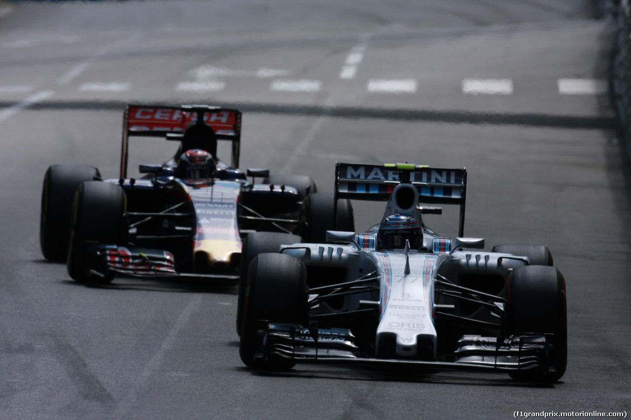 GP MONACO, 24.05.2015- Gara, Valtteri Bottas (FIN) Williams F1 Team FW37