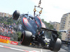 GP MONACO, 24.05.2015- Gara, Fernando Alonso (ESP) McLaren Honda MP4-30 is burning after the stop