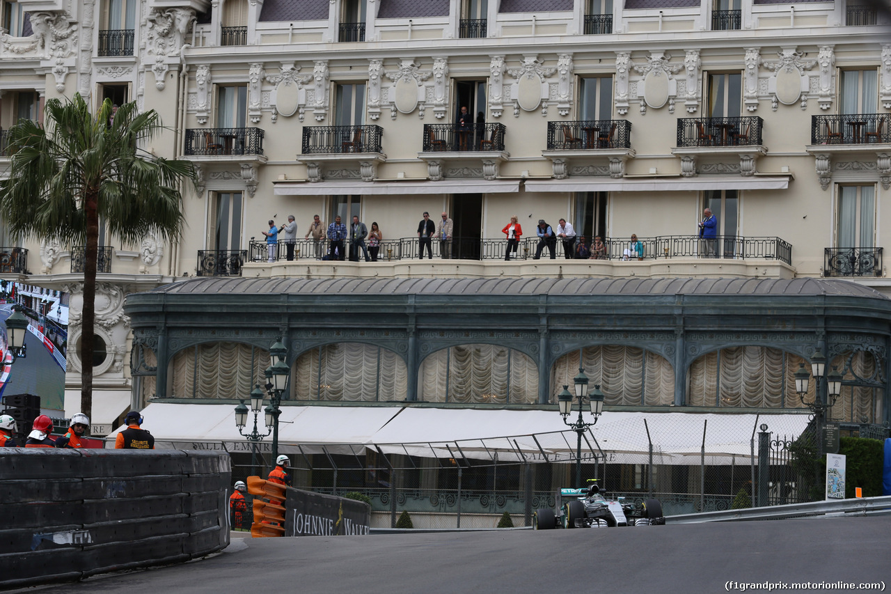 GP MONACO, 21.05.2015- Prove Libere 1, Nico Rosberg (GER) Mercedes AMG F1 W06