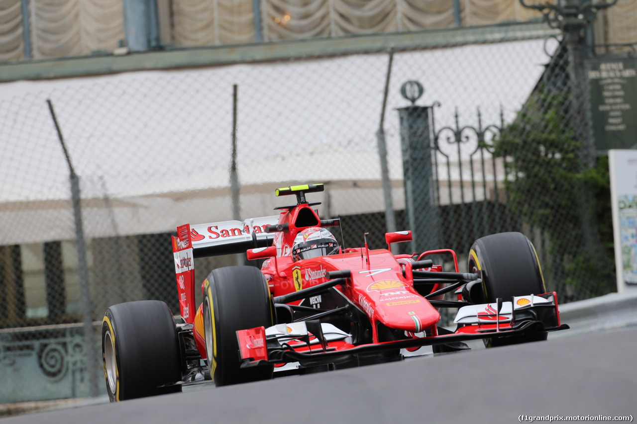 GP MONACO, 21.05.2015- Prove Libere 1, Kimi Raikkonen (FIN) Ferrari SF15-T