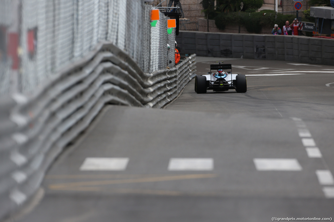 GP MONACO, 21.05.2015- Prove Libere 1, Valtteri Bottas (FIN) Williams F1 Team FW37