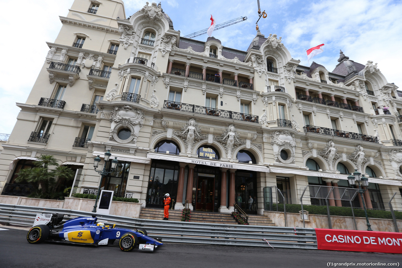 GP MONACO, 21.05.2015- Prove Libere 1, Marcus Ericsson (SUE) Sauber C34