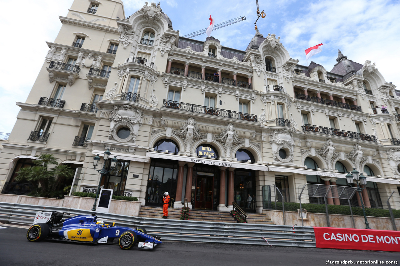 GP MONACO, 21.05.2015- Prove Libere 1, Marcus Ericsson (SUE) Sauber C34