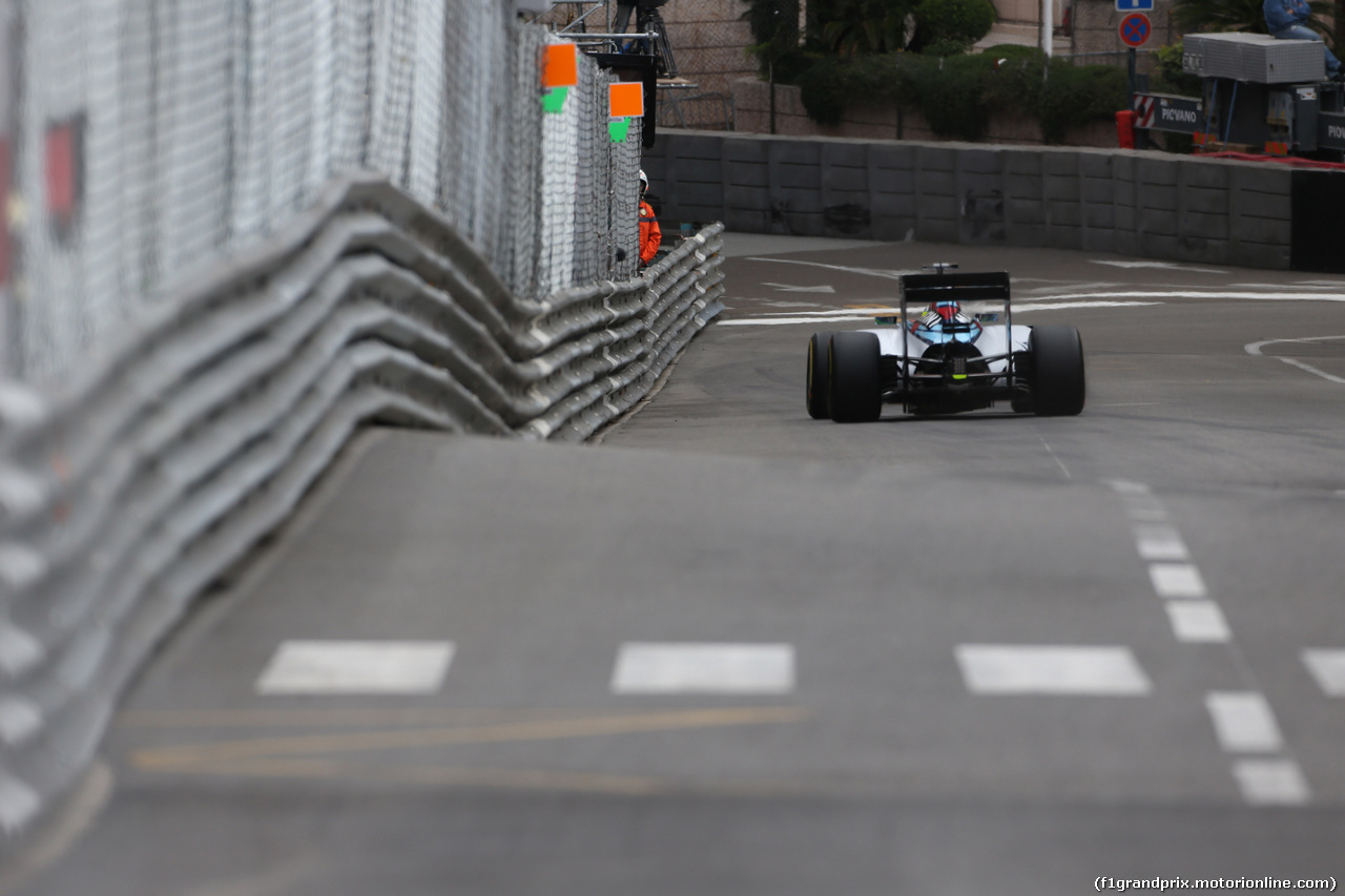 GP MONACO, 21.05.2015- Prove Libere 1, Felipe Massa (BRA) Williams F1 Team FW37
