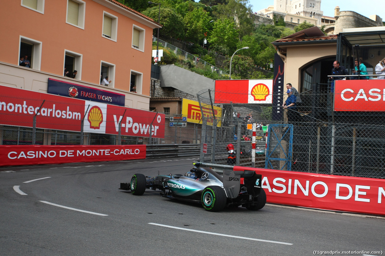 GP MONACO, 21.05.2015- Prove Libere 1, Nico Rosberg (GER) Mercedes AMG F1 W06