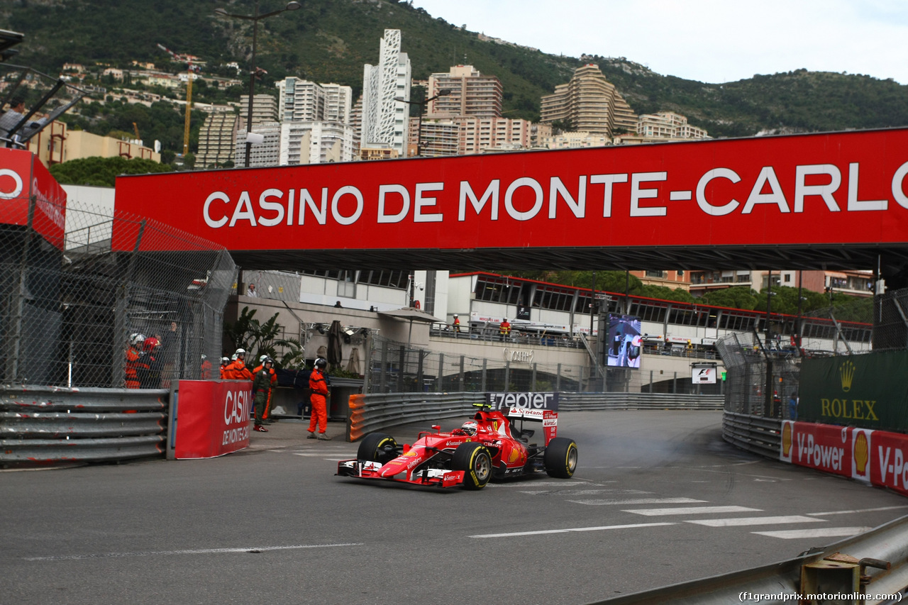 GP MONACO, 21.05.2015- Prove Libere 1, Kimi Raikkonen (FIN) Ferrari SF15-T