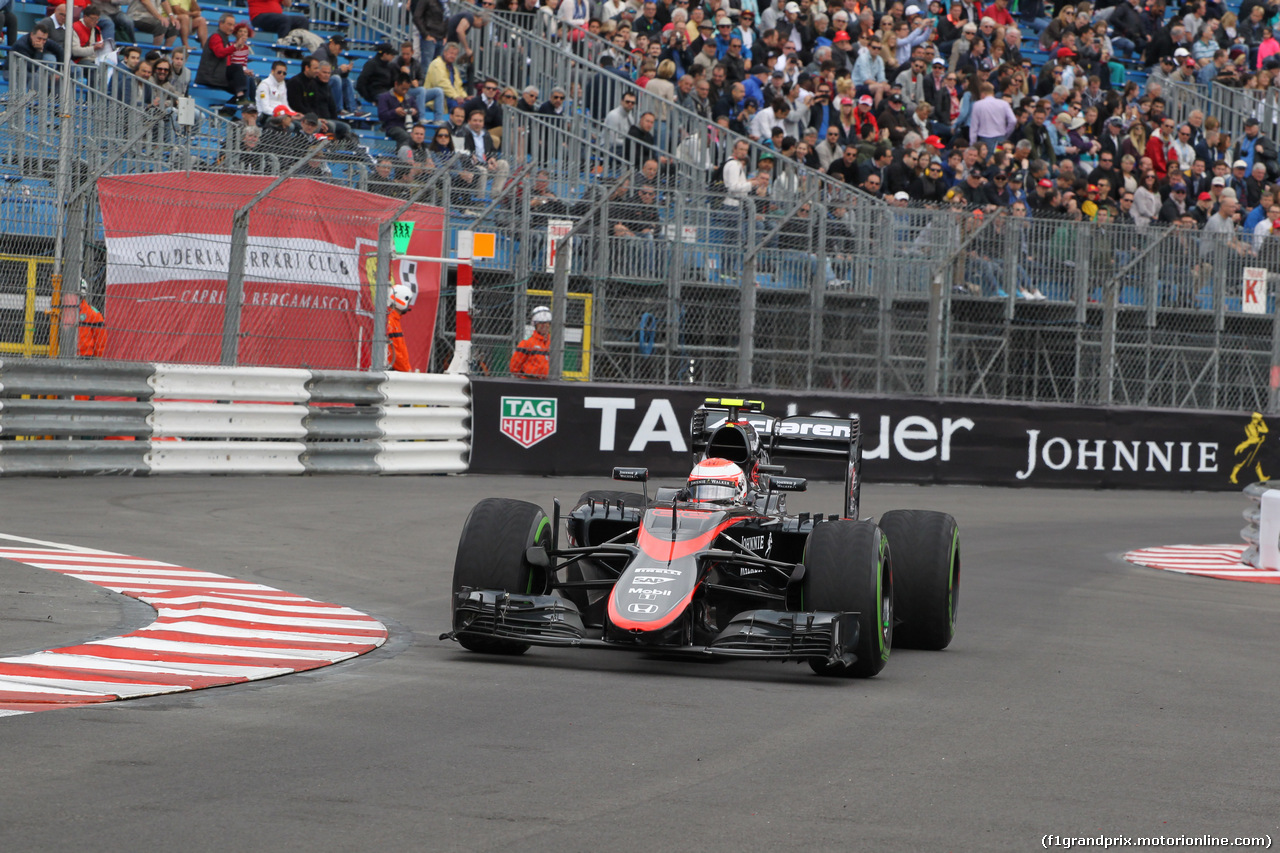 GP MONACO, 21.05.2015- Prove Libere 1, Jenson Button (GBR) McLaren Honda MP4-30