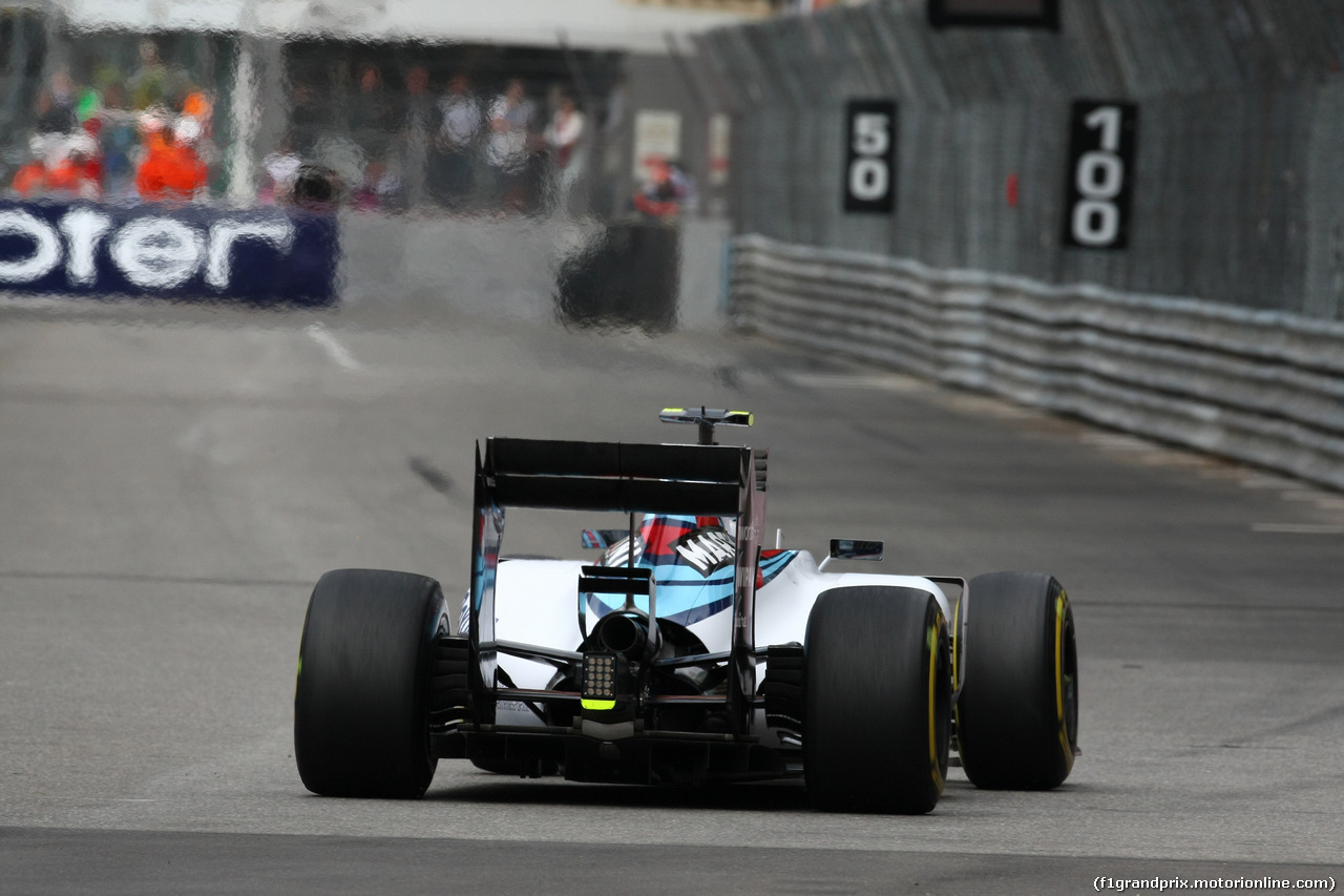 GP MONACO, 21.05.2015- Prove Libere 1, Valtteri Bottas (FIN) Williams F1 Team FW37