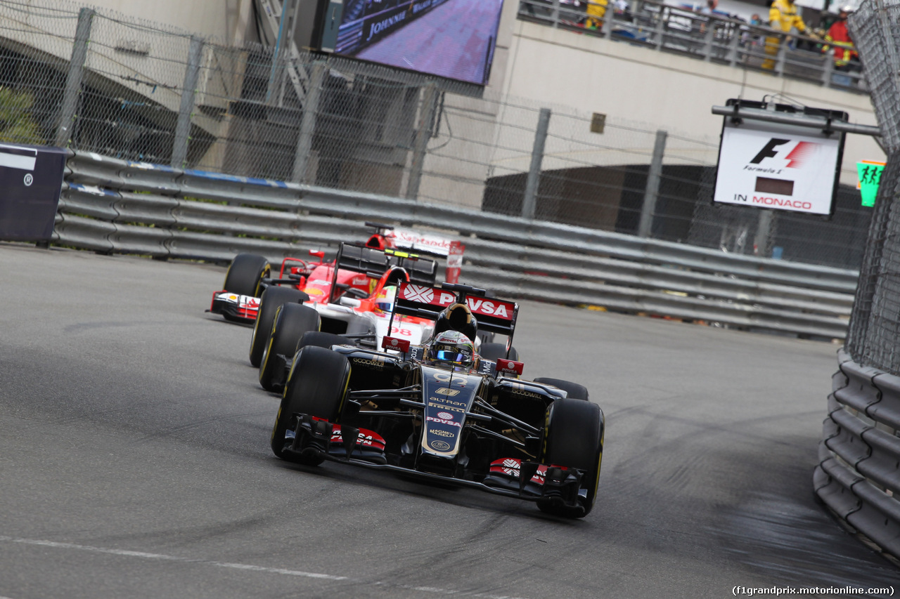 GP MONACO, 21.05.2015- Prove Libere 1, Romain Grosjean (FRA) Lotus F1 Team E23