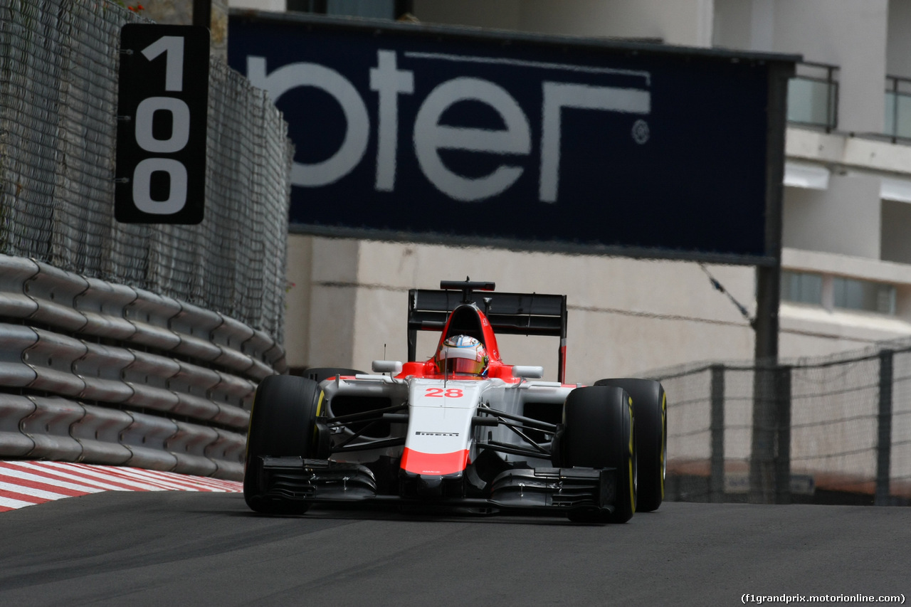 GP MONACO, 21.05.2015- Prove Libere 1, William Stevens (GBR) Manor Marussia F1 Team