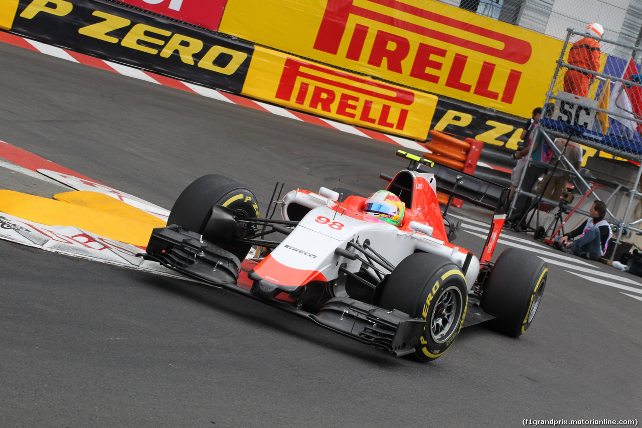GP MONACO, 21.05.2015- Prove Libere 1, Roberto Merhi (ESP) Manor Marussia F1 Team