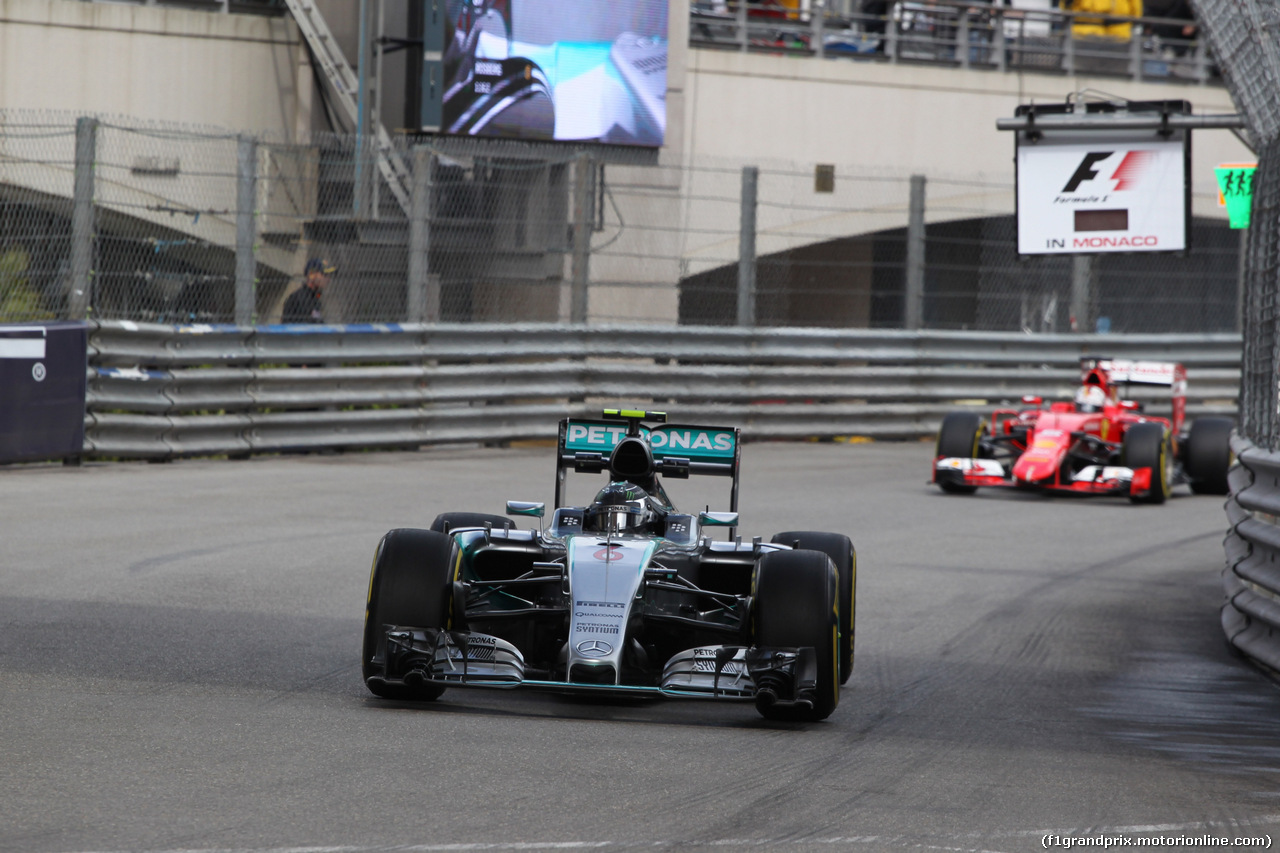 GP MONACO, 21.05.2015- Prove Libere 1, Nico Rosberg (GER) Mercedes AMG F1 W06