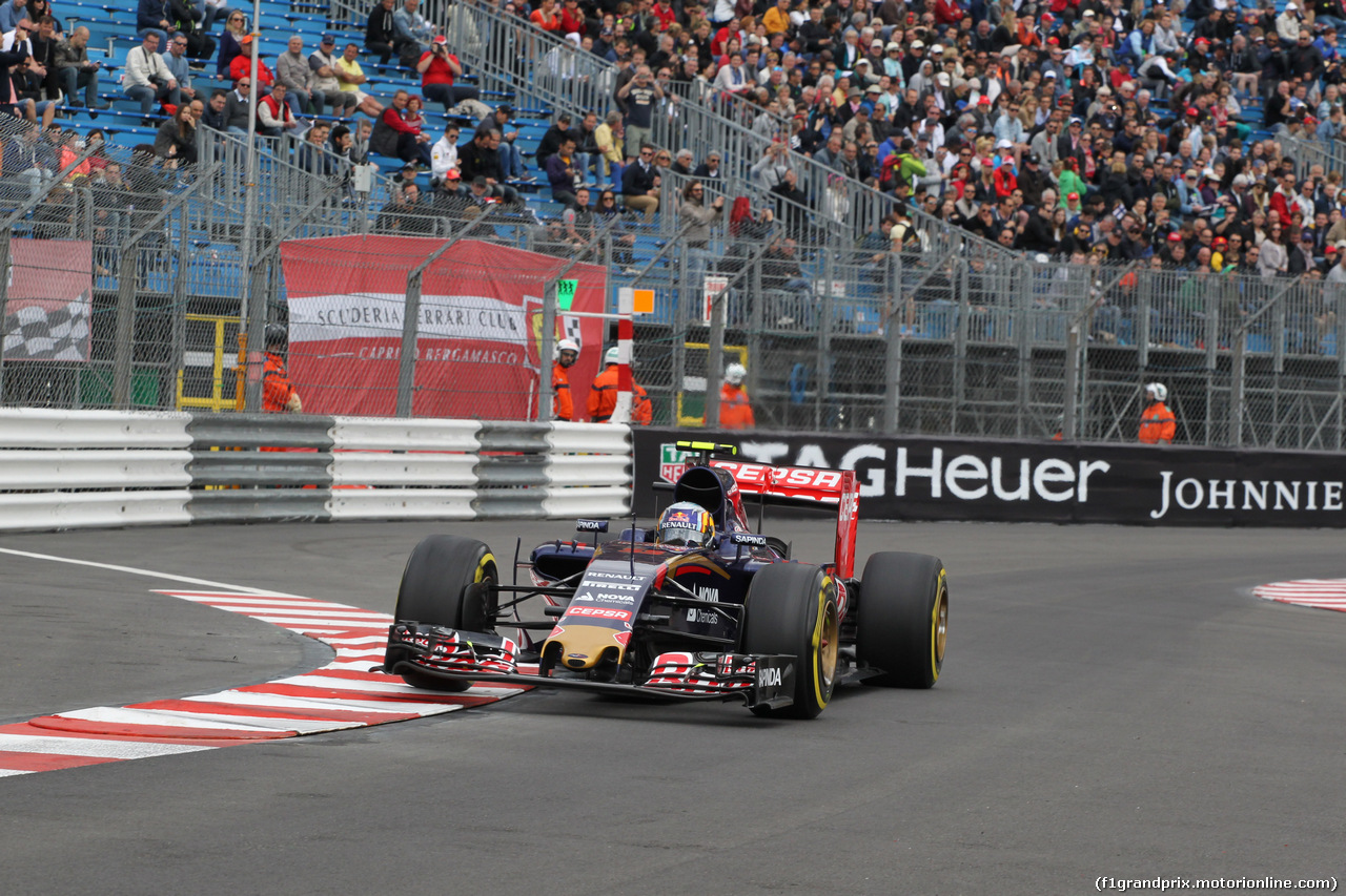 GP MONACO, 21.05.2015- Prove Libere 1, Carlos Sainz Jr (ESP) Scuderia Toro Rosso STR10