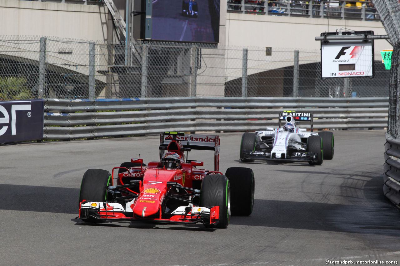 GP MONACO, 21.05.2015- Prove Libere 1, Kimi Raikkonen (FIN) Ferrari SF15-T