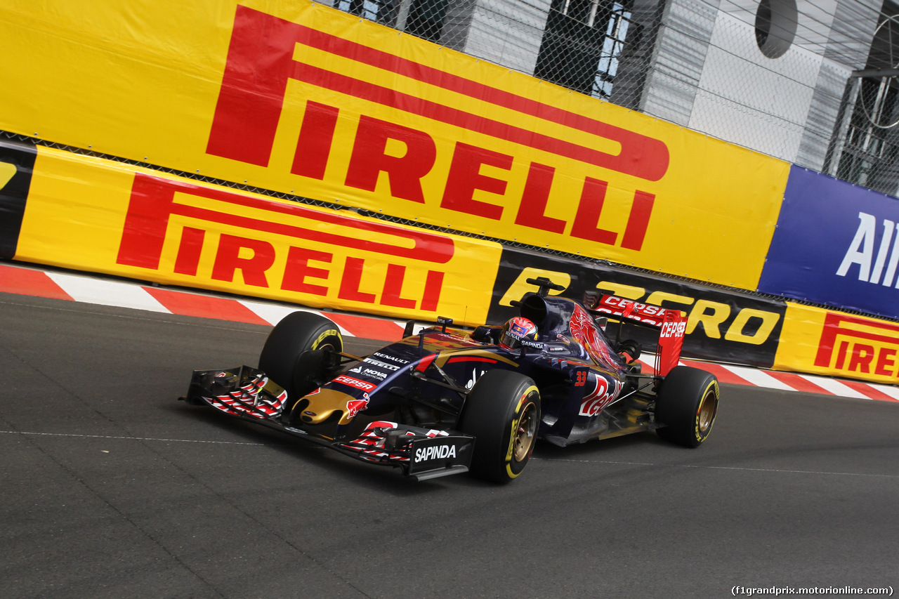 GP MONACO, 21.05.2015- Prove Libere 1, Max Verstappen (NED) Scuderia Toro Rosso STR10