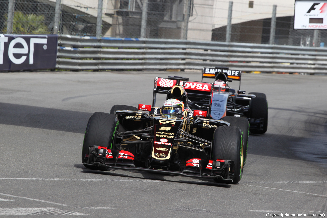 GP MONACO, 21.05.2015- Prove Libere 1, Romain Grosjean (FRA) Lotus F1 Team E23