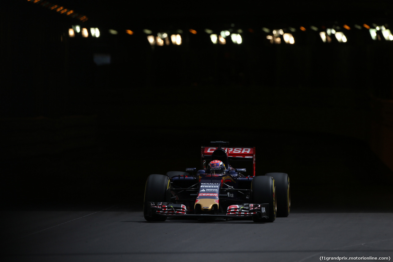 GP MONACO, 21.05.2015- Prove Libere 1, Max Verstappen (NED) Scuderia Toro Rosso STR10