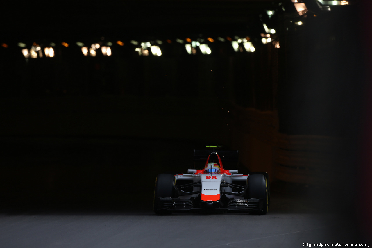 GP MONACO, 21.05.2015- Prove Libere 1, Roberto Merhi (ESP) Manor Marussia F1 Team