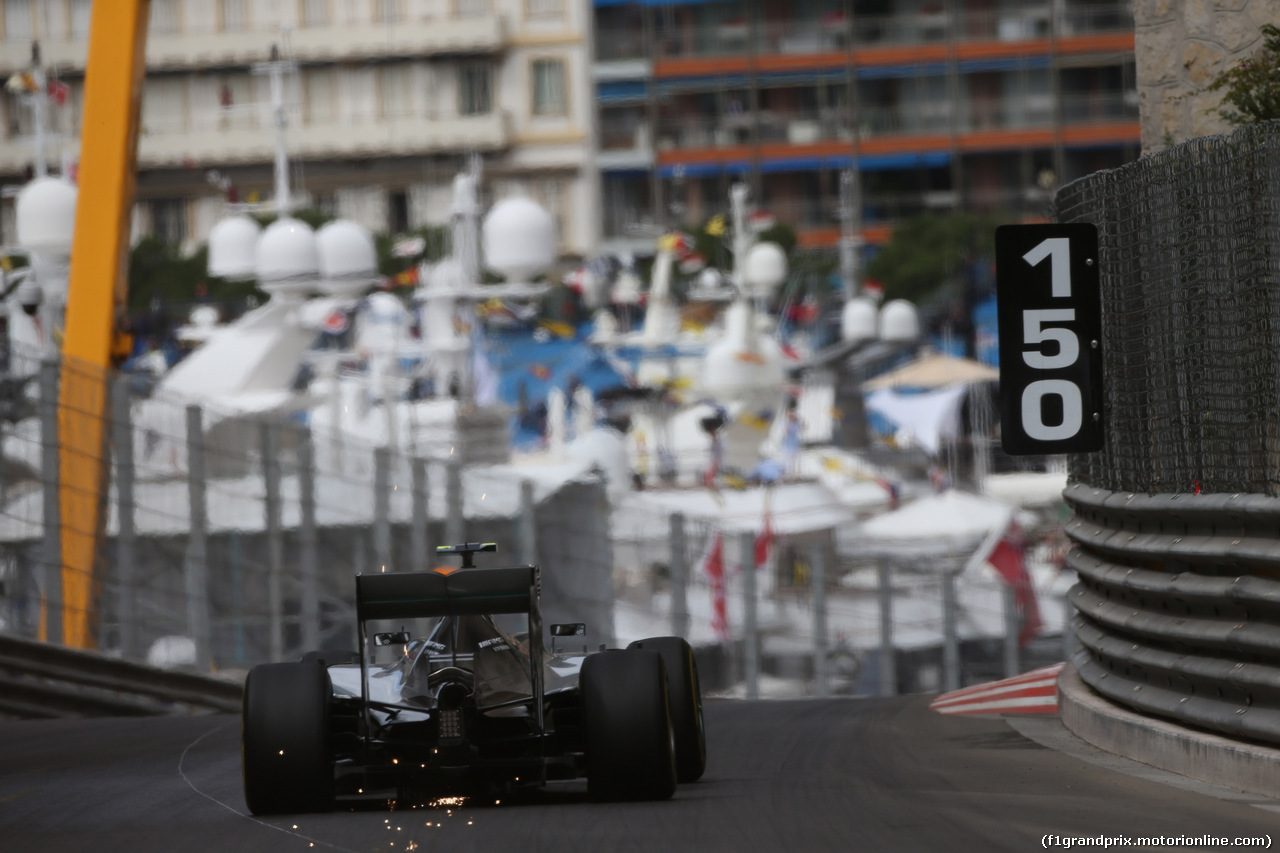 GP MONACO, 21.05.2015- Prove Libere 1, Nico Rosberg (GER) Mercedes AMG F1 W06
