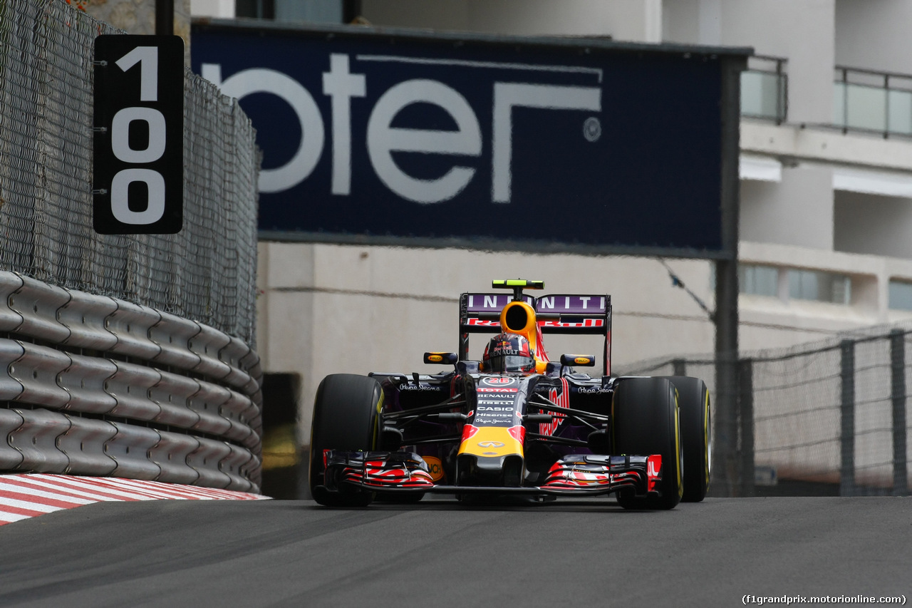 GP MONACO, 21.05.2015- Prove Libere 1, Daniil Kvyat (RUS) Red Bull Racing RB11