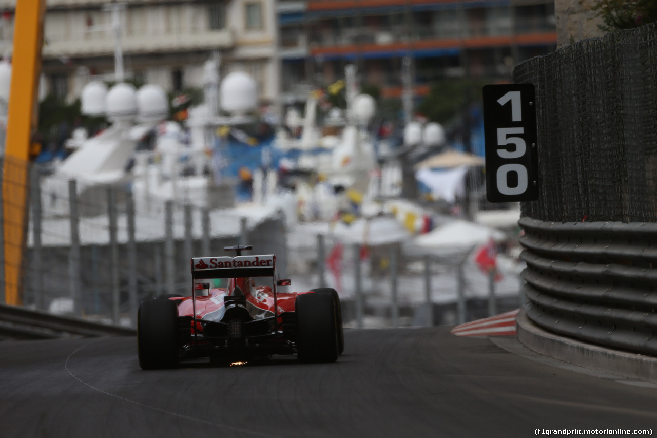 GP MONACO, 21.05.2015- Prove Libere 1, Sebastian Vettel (GER) Ferrari SF15-T