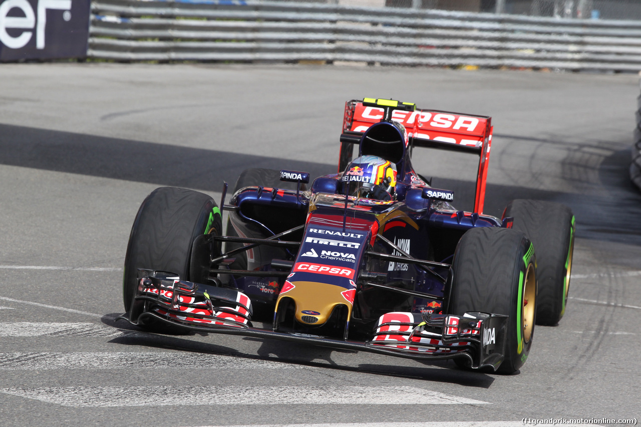 GP MONACO, 21.05.2015- Prove Libere 1, Carlos Sainz Jr (ESP) Scuderia Toro Rosso STR10