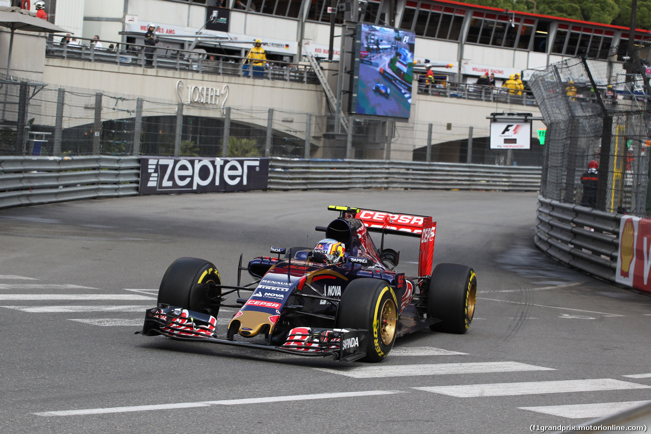 GP MONACO, 21.05.2015- Prove Libere 1, Carlos Sainz Jr (ESP) Scuderia Toro Rosso STR10