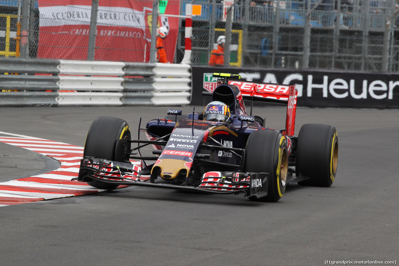 GP MONACO, 21.05.2015- Prove Libere 1, Carlos Sainz Jr (ESP) Scuderia Toro Rosso STR10