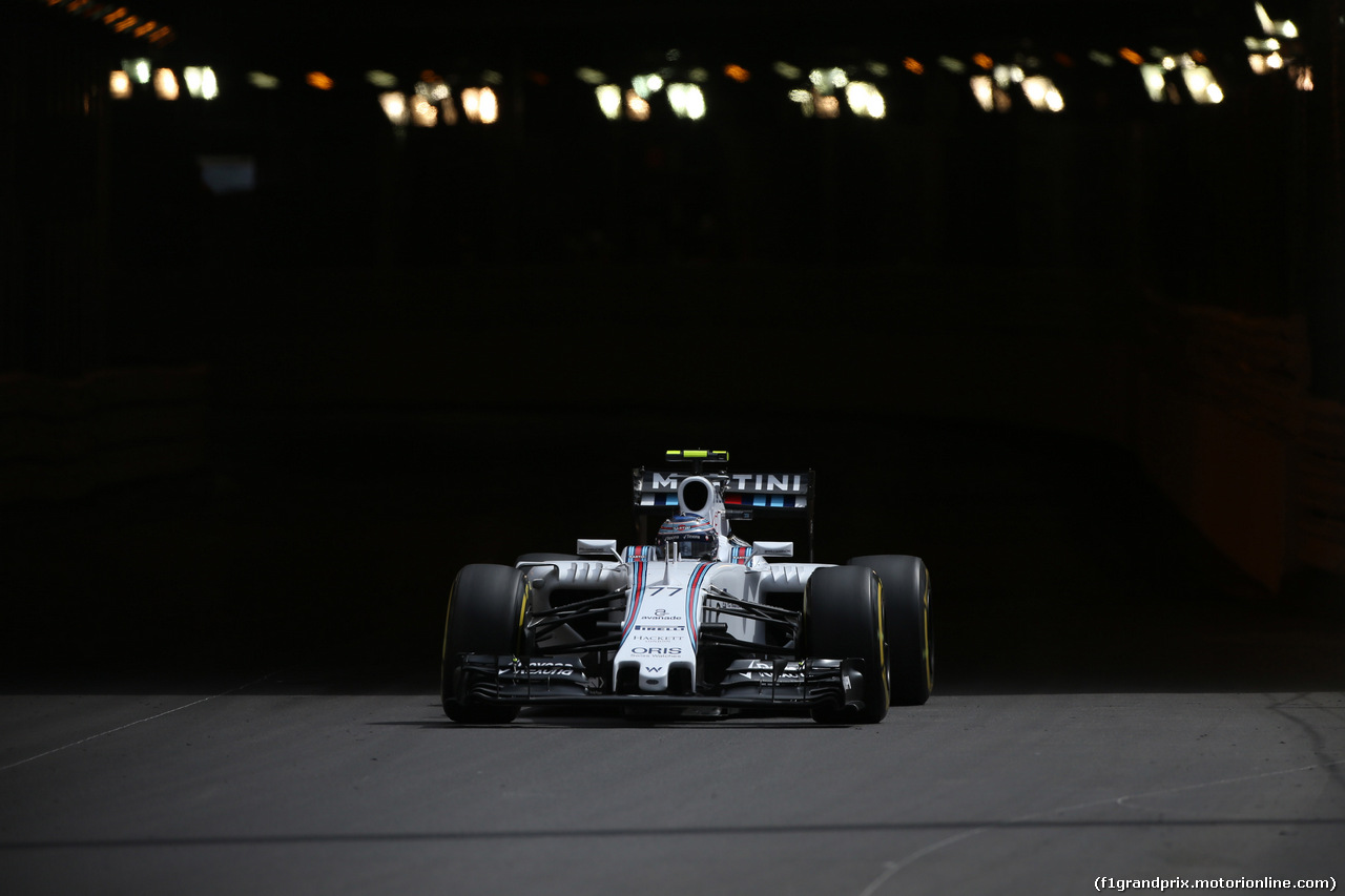 GP MONACO, 21.05.2015- Prove Libere 1, Valtteri Bottas (FIN) Williams F1 Team FW37