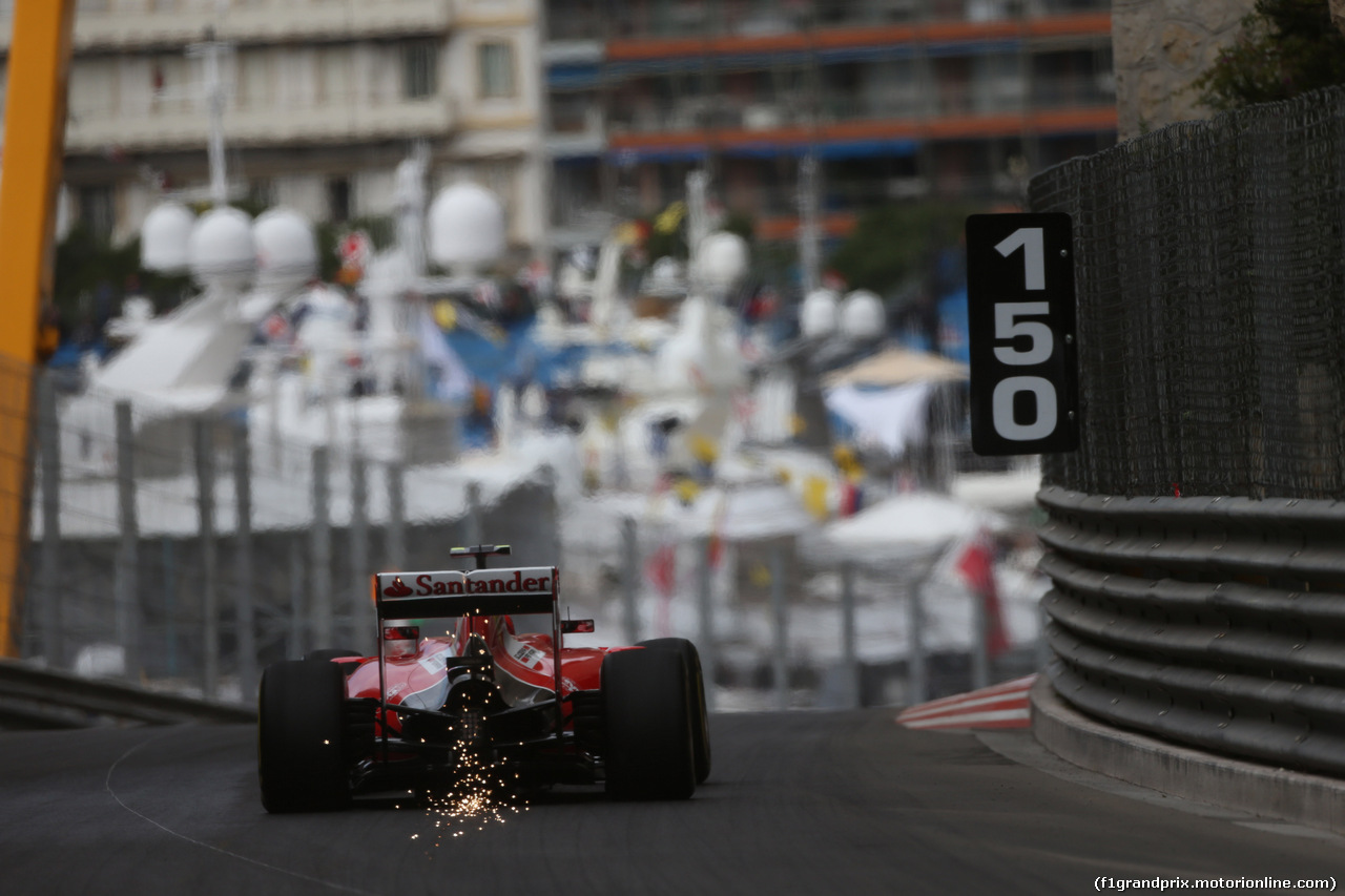 GP MONACO, 21.05.2015- Prove Libere 1, Kimi Raikkonen (FIN) Ferrari SF15-T
