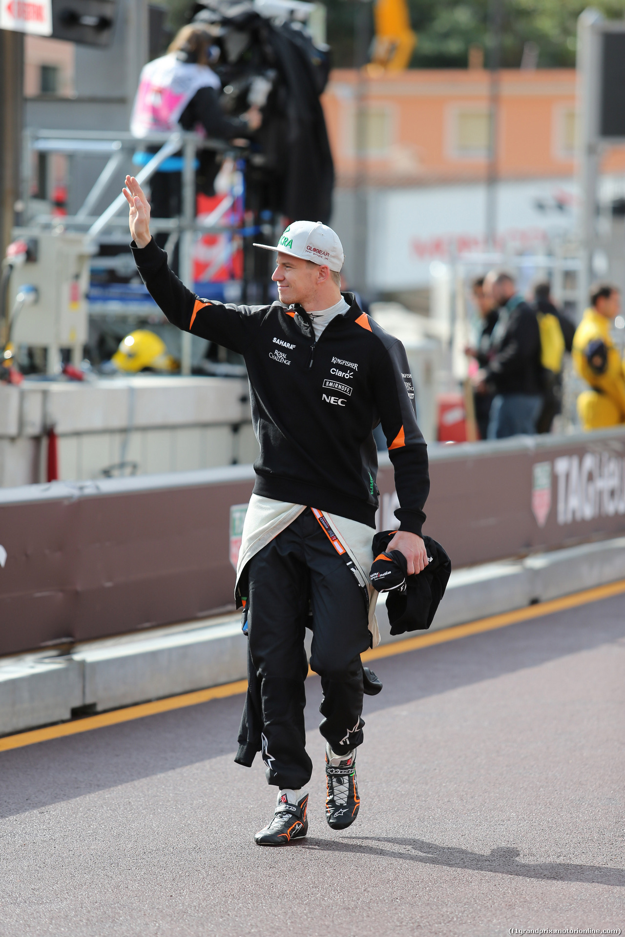 GP MONACO, 21.05.2015- Prove Libere 1, Nico Hulkenberg (GER) Sahara Force India F1 VJM08