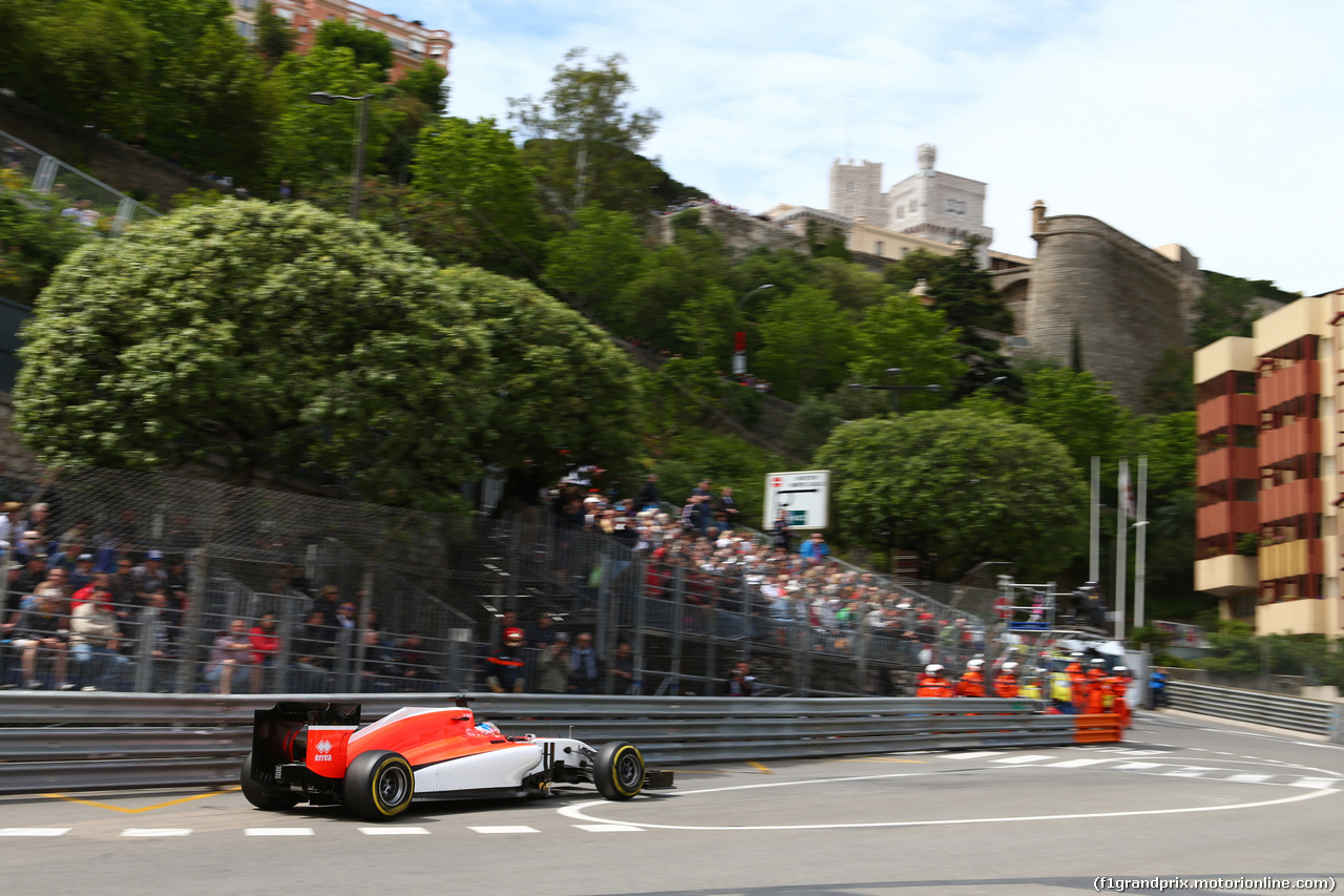 GP MONACO, 21.05.2015- Prove Libere 1, William Stevens (GBR) Manor Marussia F1 Team
