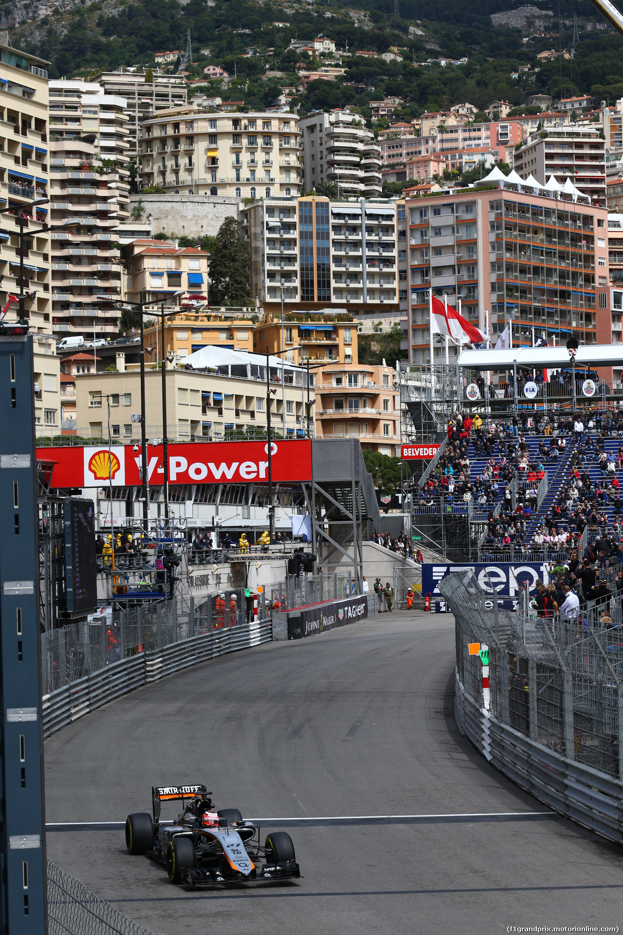 GP MONACO, 21.05.2015- Prove Libere 1, Nico Hulkenberg (GER) Sahara Force India F1 VJM08