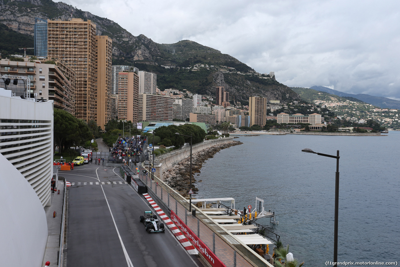 GP MONACO, 21.05.2015- Prove Libere 2, Nico Rosberg (GER) Mercedes AMG F1 W06