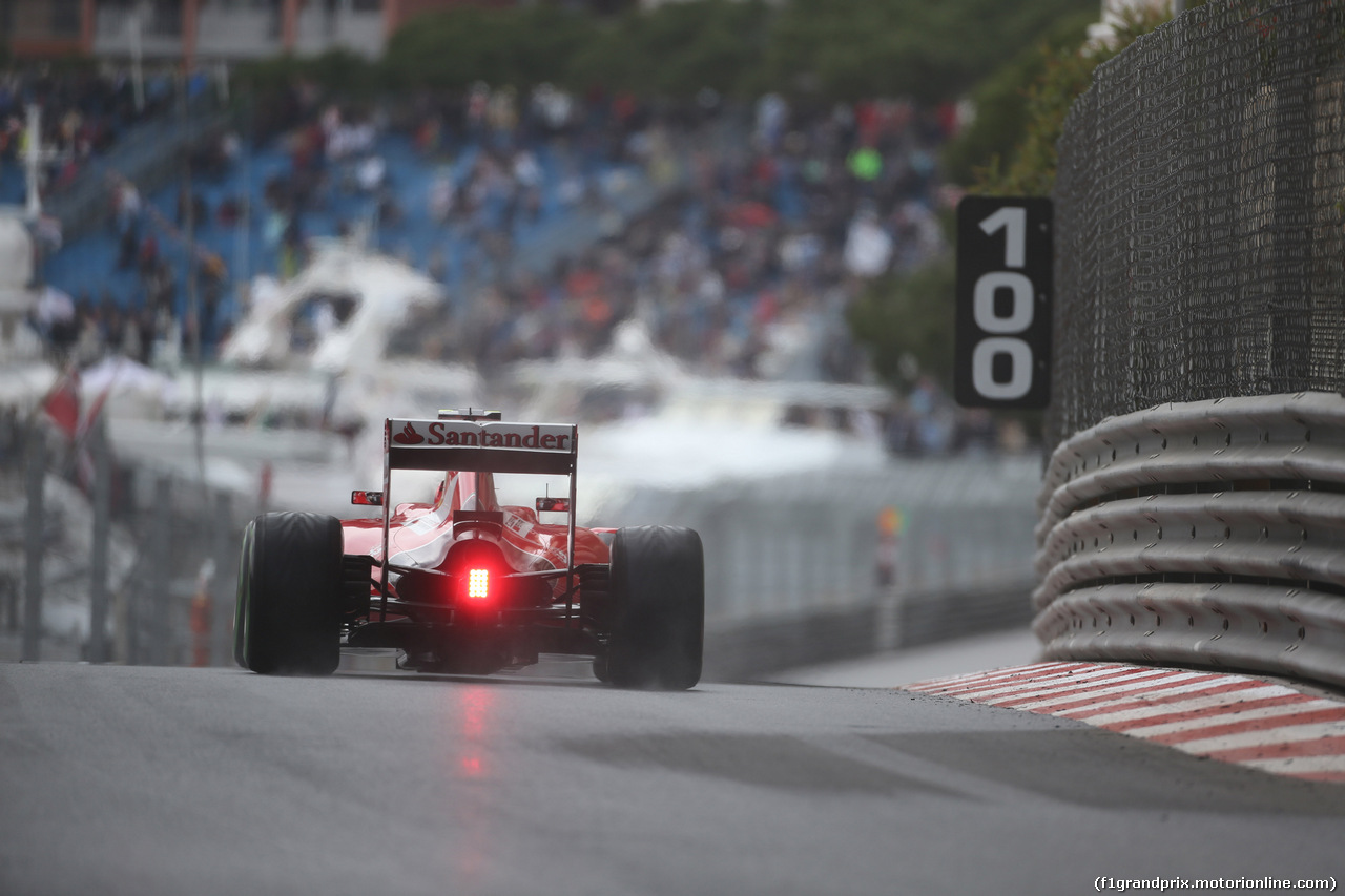 GP MONACO, 21.05.2015- Prove Libere 2, Kimi Raikkonen (FIN) Ferrari SF15-T