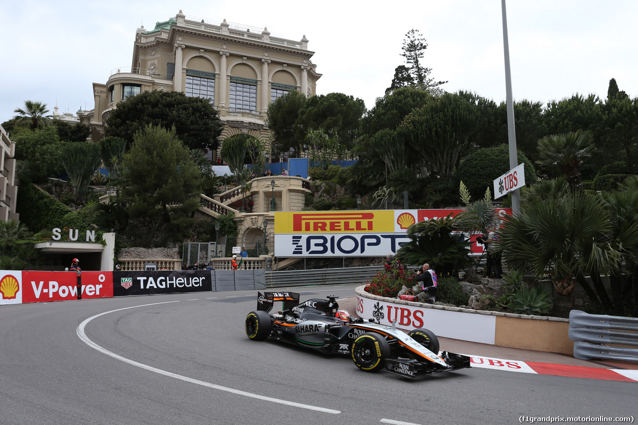 GP MONACO, 21.05.2015- Prove Libere 2, Nico Hulkenberg (GER) Sahara Force India F1 VJM08