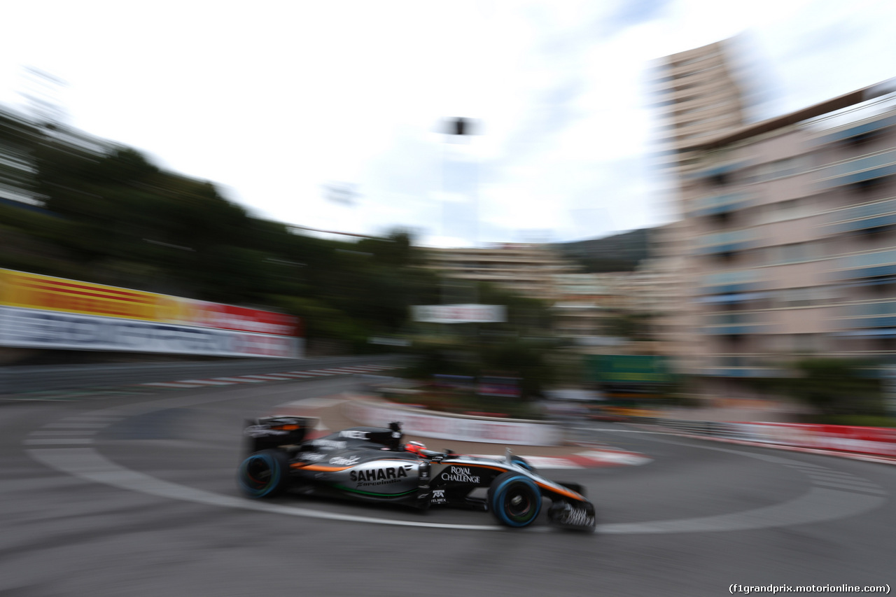 GP MONACO, 21.05.2015- Prove Libere 2, Nico Hulkenberg (GER) Sahara Force India F1 VJM08
