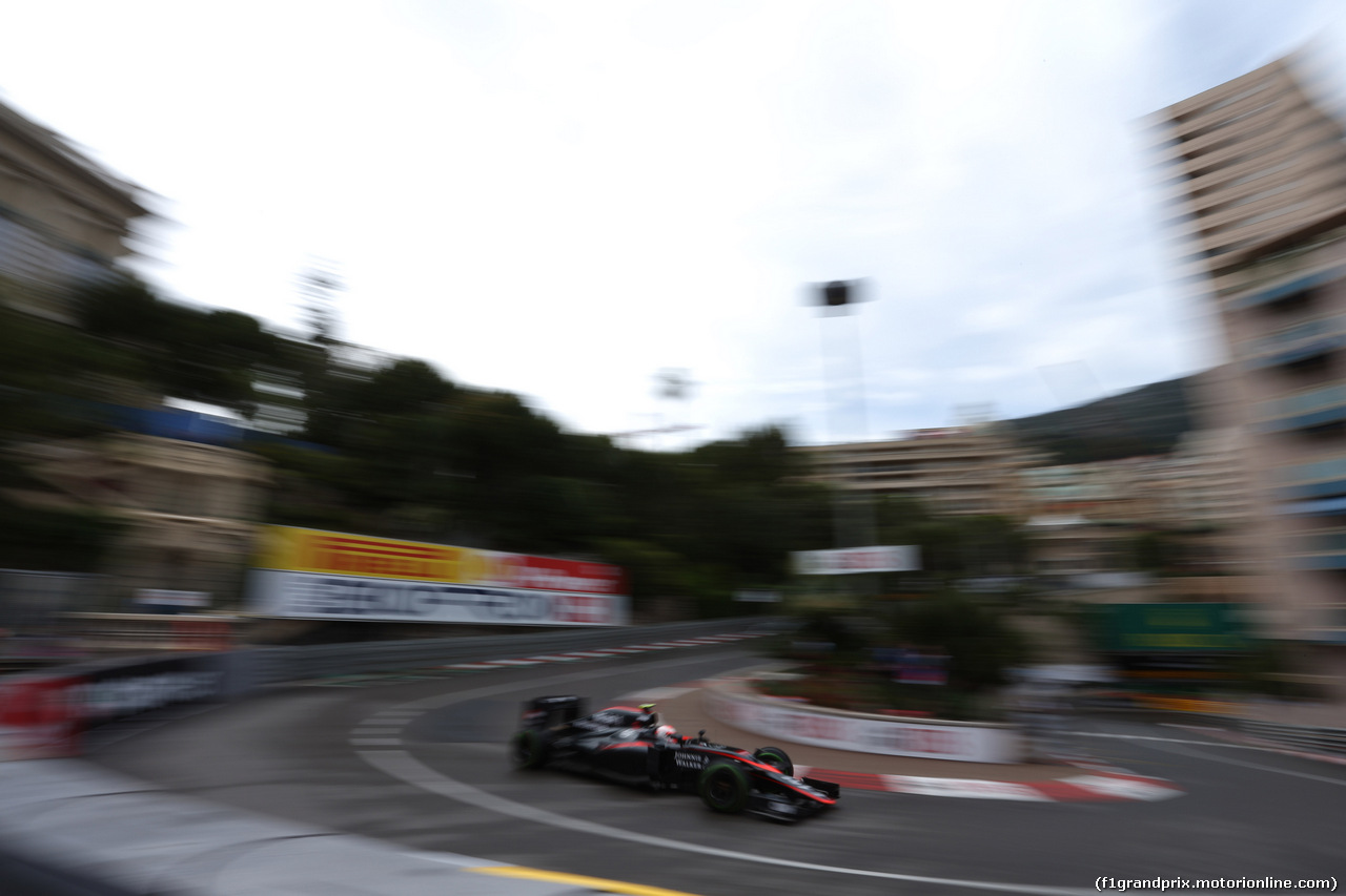 GP MONACO, 21.05.2015- Prove Libere 2, Jenson Button (GBR) McLaren Honda MP4-30