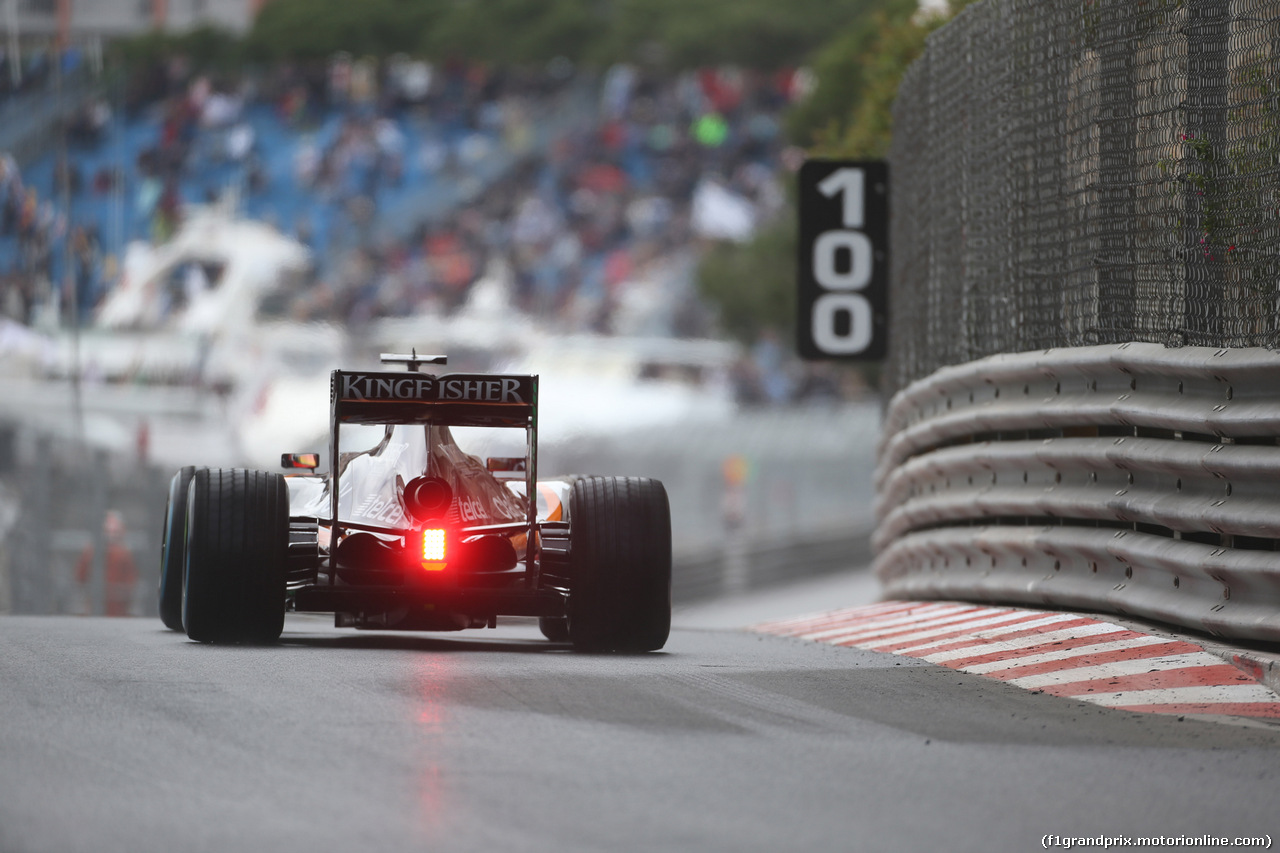 GP MONACO, 21.05.2015- Prove Libere 2, Nico Hulkenberg (GER) Sahara Force India F1 VJM08