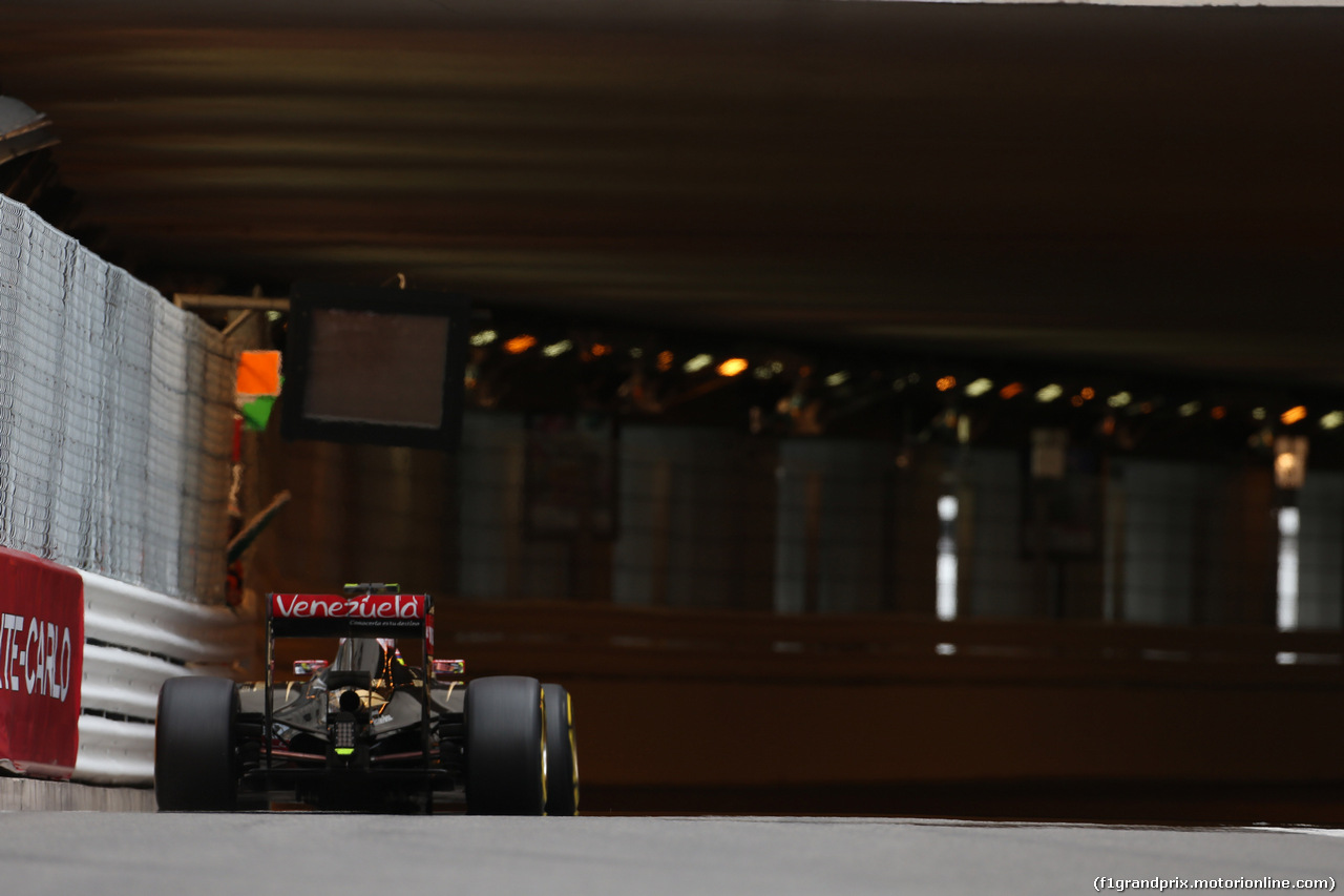 GP MONACO, 21.05.2015- Prove Libere 2, Pastor Maldonado (VEN) Lotus F1 Team E23