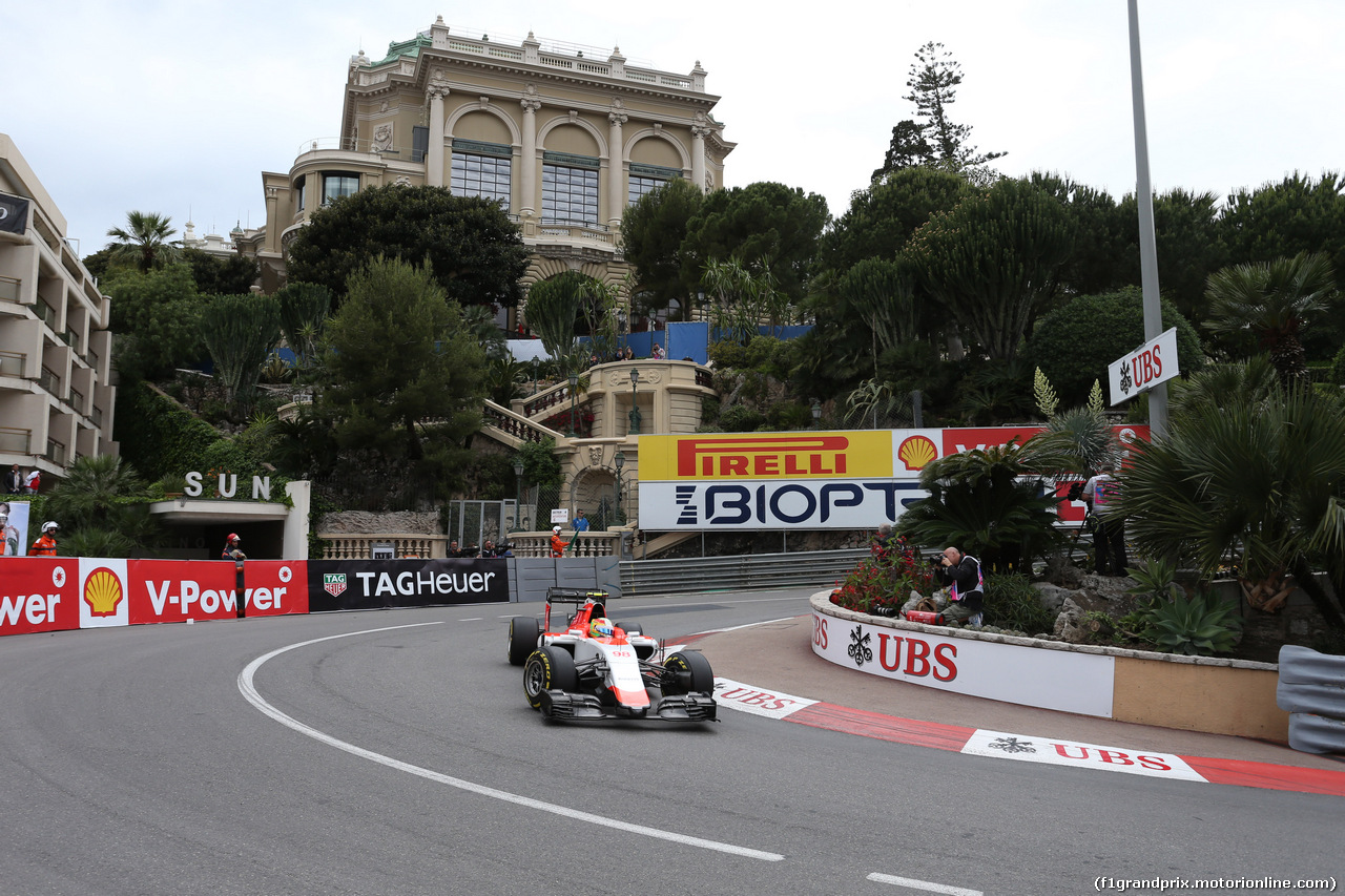 GP MONACO, 21.05.2015- Prove Libere 2, Roberto Merhi (ESP) Manor Marussia F1 Team