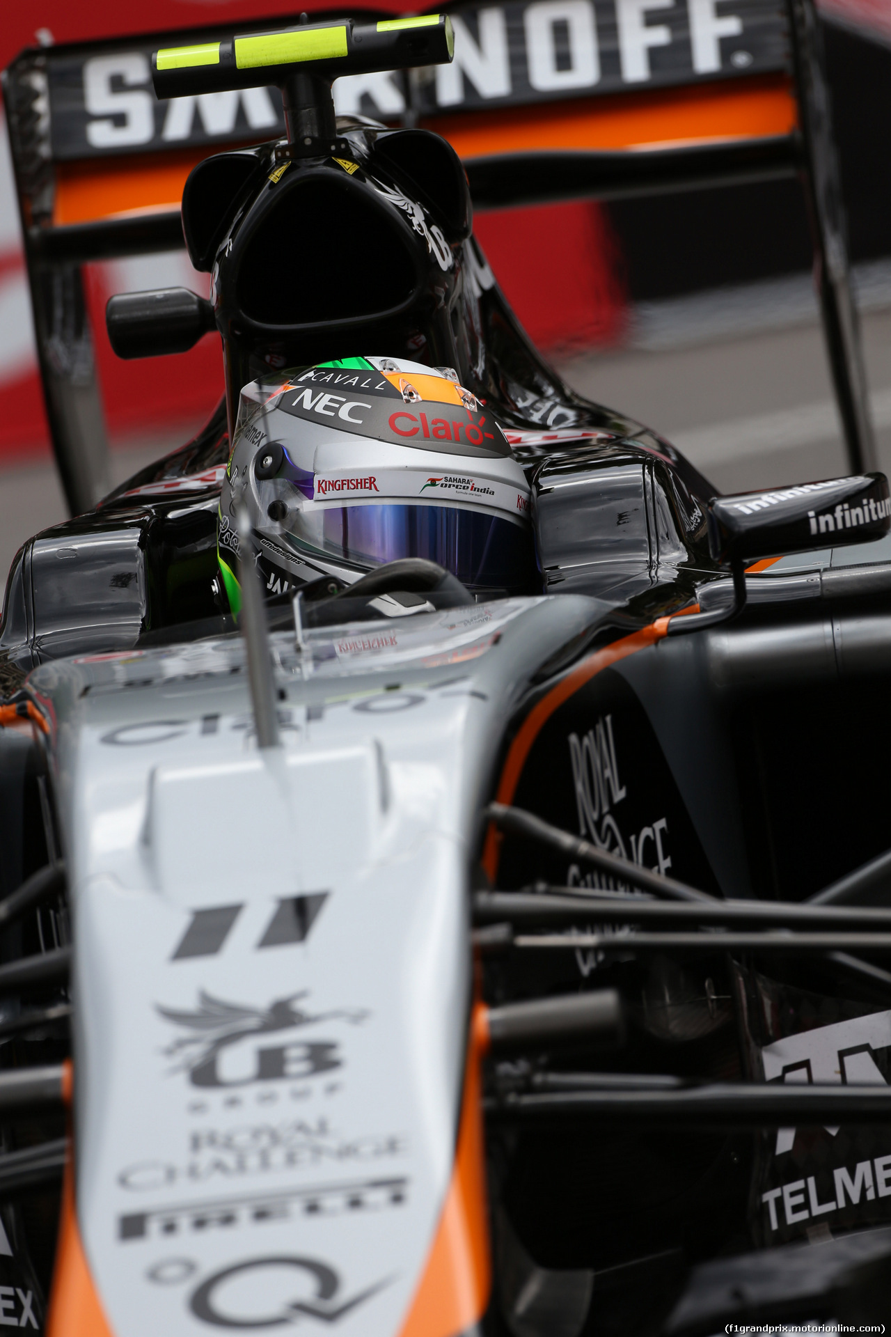 GP MONACO, 21.05.2015- Prove Libere 2, Sergio Perez (MEX) Sahara Force India F1 Team VJM08