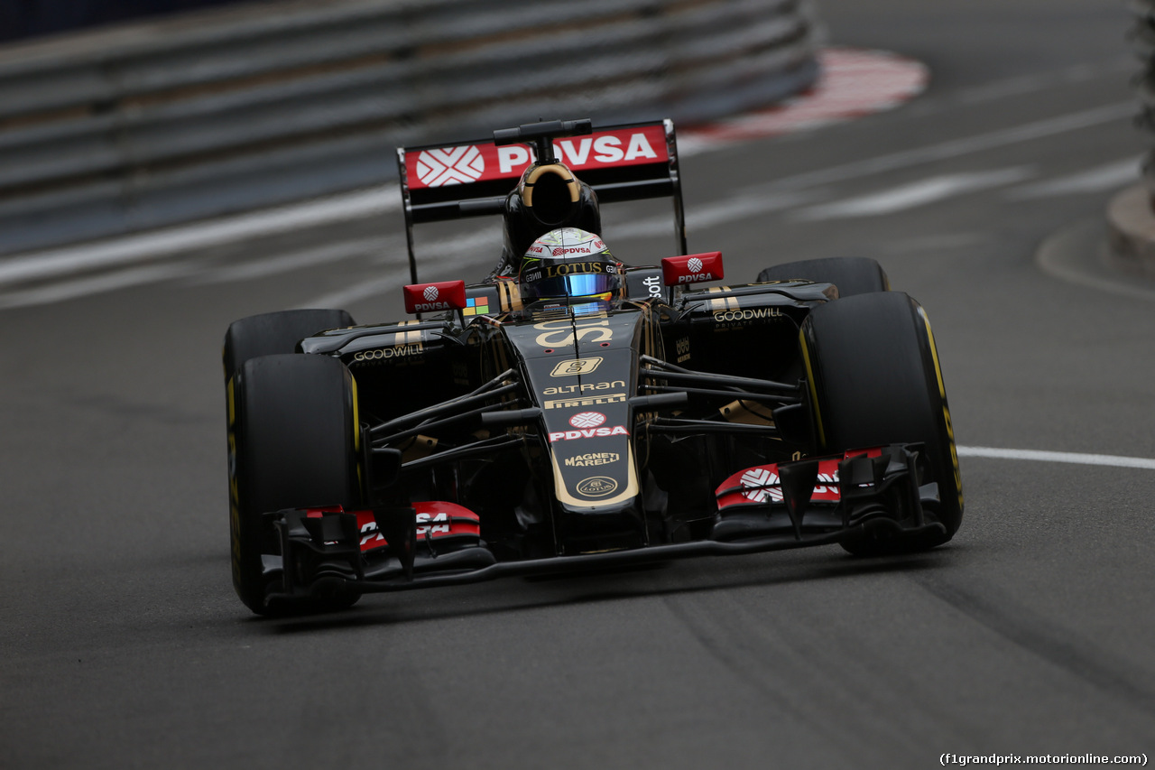 GP MONACO, 21.05.2015- Prove Libere 2, Romain Grosjean (FRA) Lotus F1 Team E23