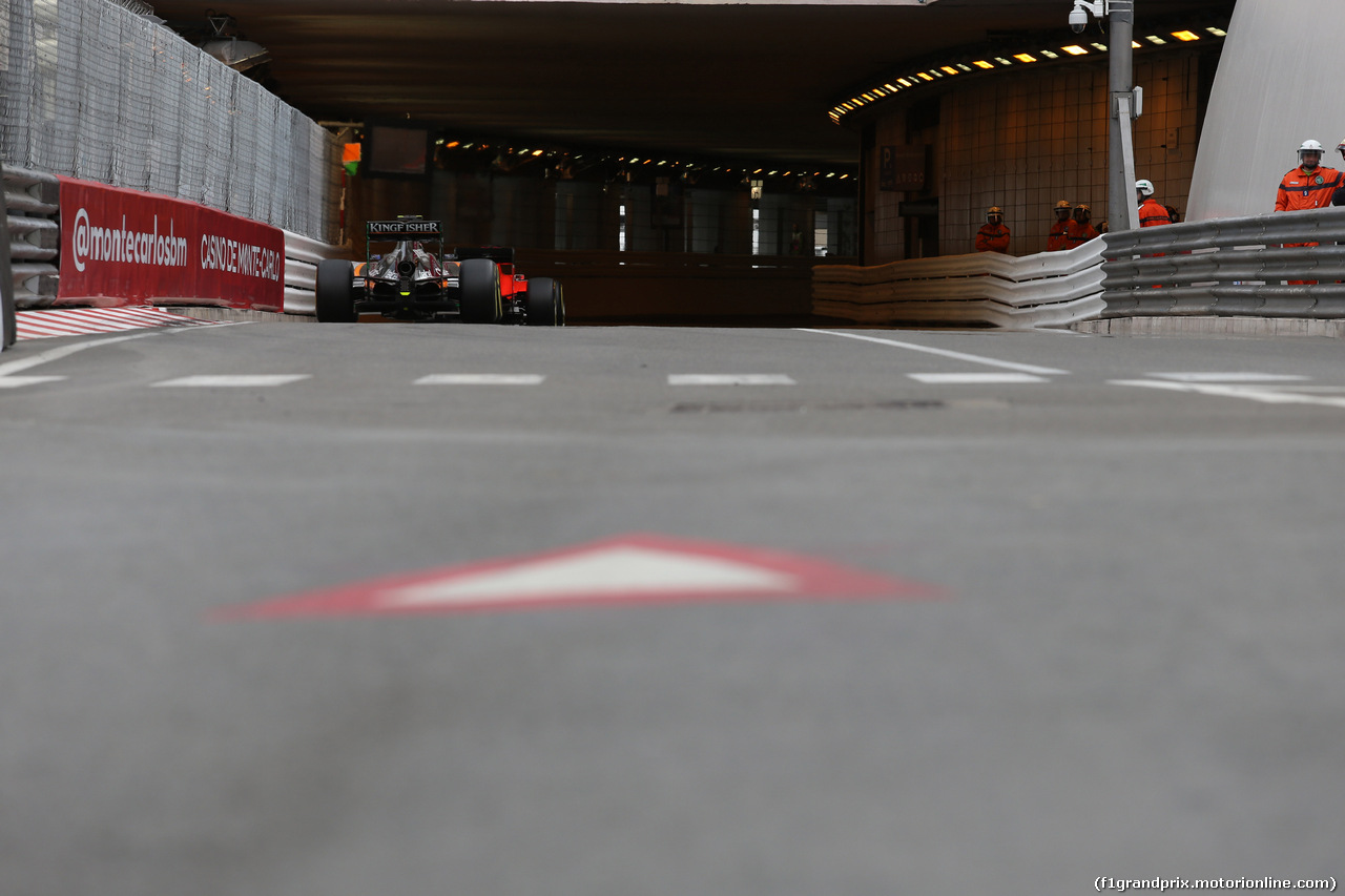 GP MONACO, 21.05.2015- Prove Libere 2, Sergio Perez (MEX) Sahara Force India F1 Team VJM08