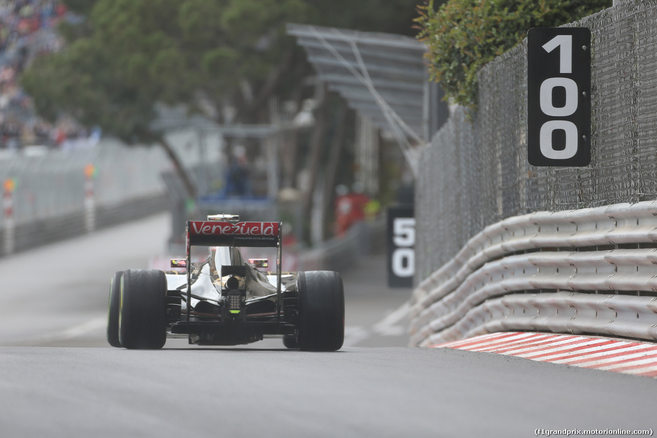 GP MONACO, 21.05.2015- Prove Libere 2, Pastor Maldonado (VEN) Lotus F1 Team E23