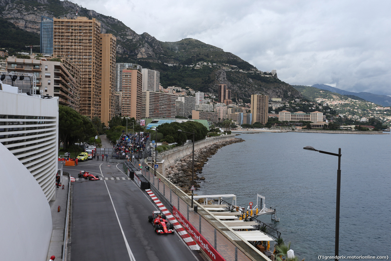 GP MONACO, 21.05.2015- Prove Libere 2, Kimi Raikkonen (FIN) Ferrari SF15-T