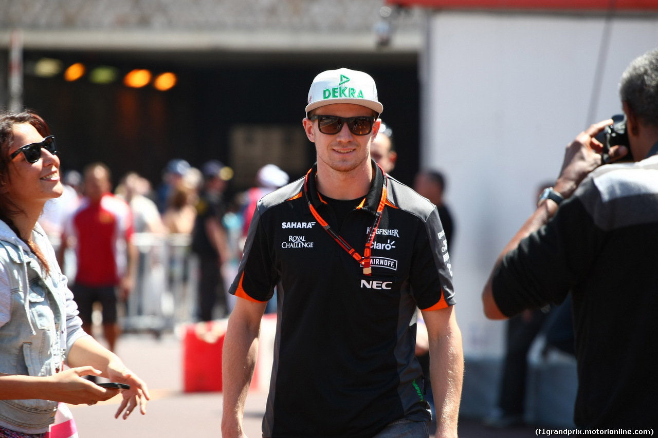 GP MONACO, 20.05.2015- Nico Hulkenberg (GER) Sahara Force India F1 VJM08