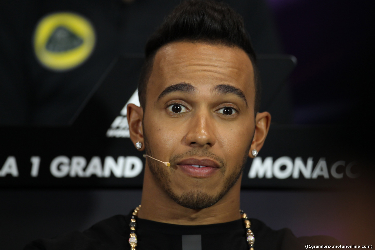 GP MONACO, 20.05.2015- Official Wednesday Fia Press Conference, Lewis Hamilton (GBR) Mercedes AMG F1 W06