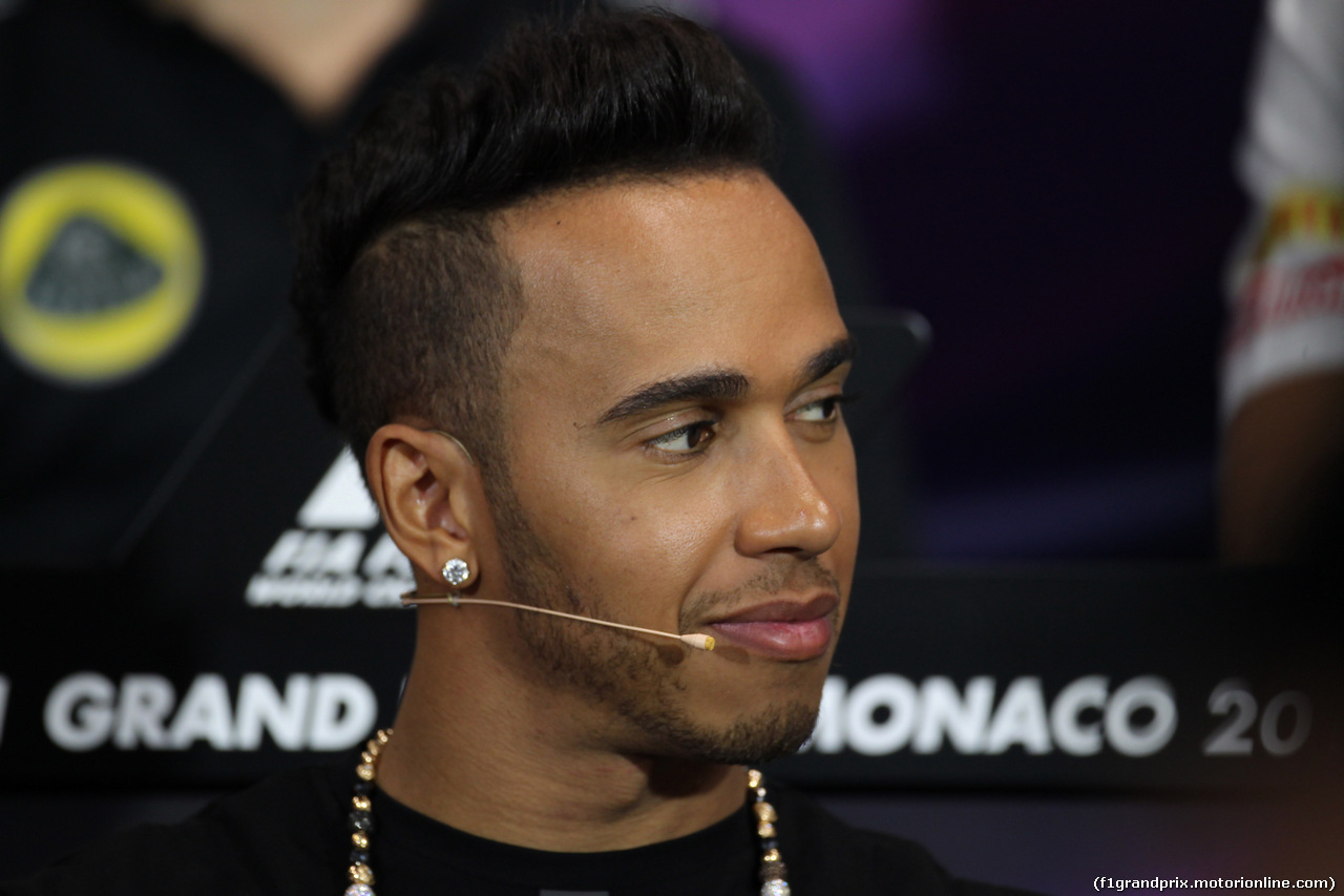GP MONACO, 20.05.2015- Official Wednesday Fia Press Conference, Lewis Hamilton (GBR) Mercedes AMG F1 W06