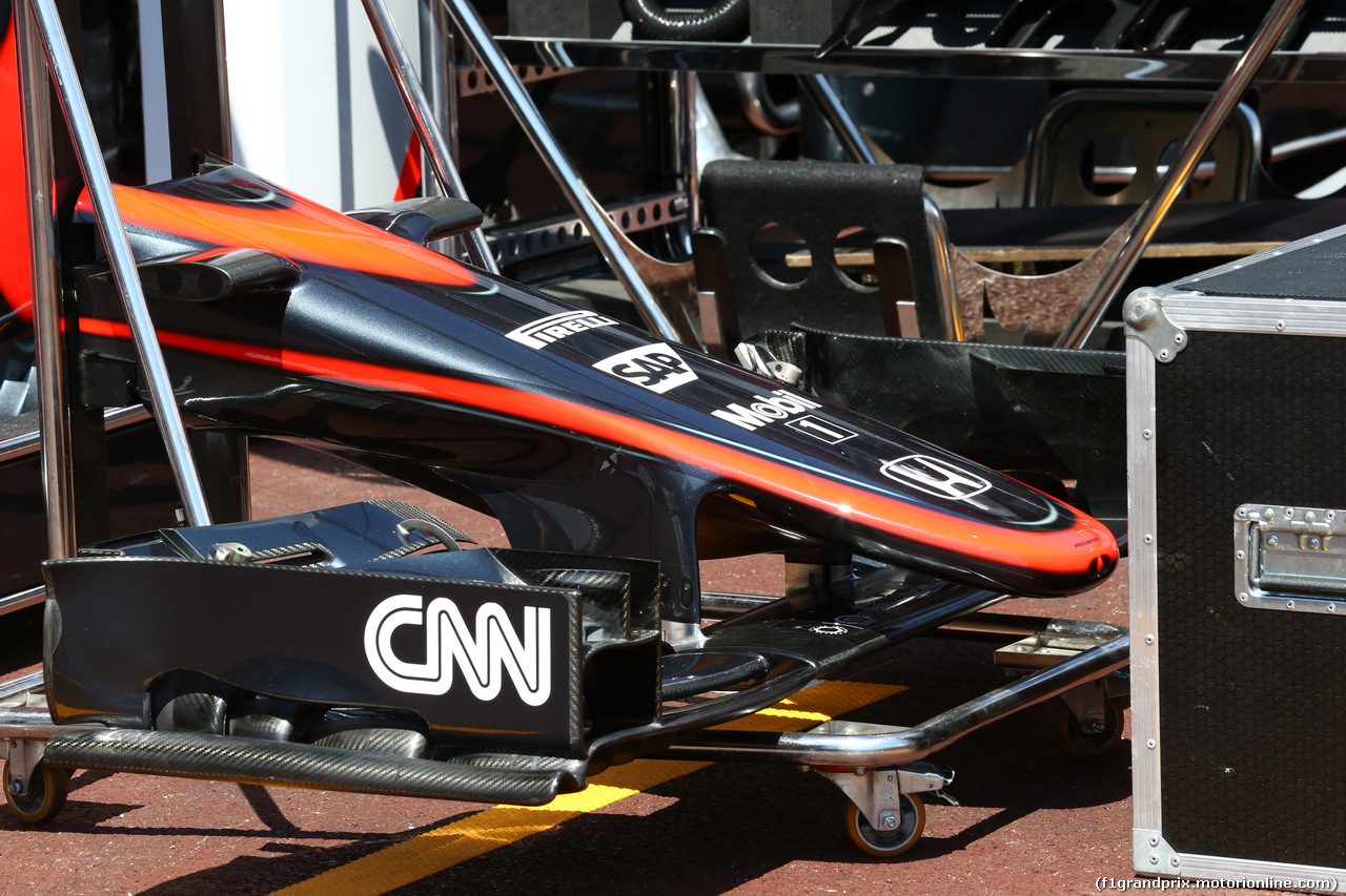 GP MONACO, 20.05.2015- McLaren Honda MP4-30 Frontal Wing